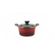 NEOFLAM VENN CASSEROLE WITH LID 24CM RED TWO TONE
