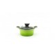NEOFLAM STOCK POT WITH GLASS LID 20CM GREEN