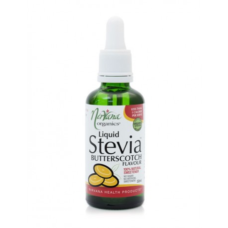 NIRVANA ORGANICS LIQUID STEVIA BUTTERSCOTCH 50ML